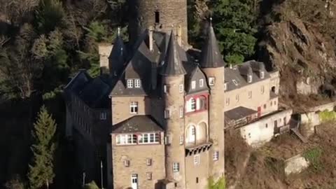 Drone Footage of Katz Castle, Germany