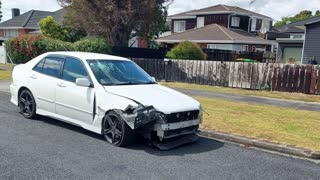 Car Crash Sends Passengers Flying Off Hood