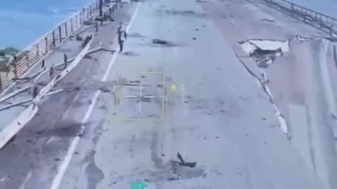 Women Escapes Occupation by Crossing a Mined and Destroyed Bridge and Flagging Down a Drone