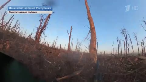 A trench battle near Kleshcheevka