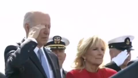 Biden Falls Asleep During USS Delaware Ceremony