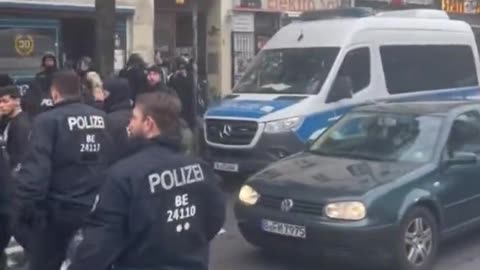 Clashes in Berlin between pro-Hamas Muslims and police. Numerous arrests.