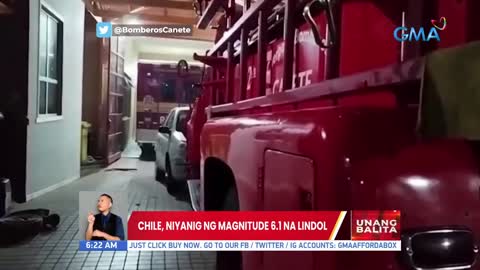 Chile, niyanig ng magnitude 6.1 na lindol