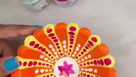 DIY Diya Paint 😱 #crafteraditi #diy #youtubepartner