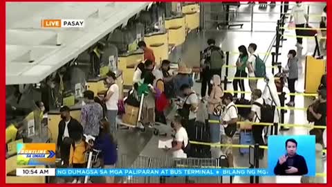 Mga bibiyahe pauwing probinsya sa NAIA, dumarami na