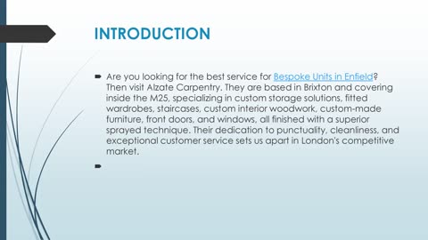 Get The Best Bespoke Units in Enfield.