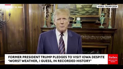 BREAKING NEWS- Trump Promises To Visit Iowa Despite 'Worst Weather, I Guess, In Recorded History'