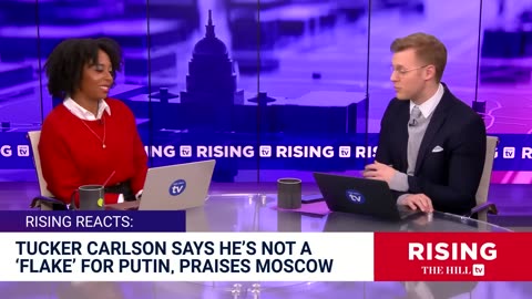 Tucker Carlson RESPONDS TO HATERS: I'mNot FLAKING For Putin': Rising Reacts