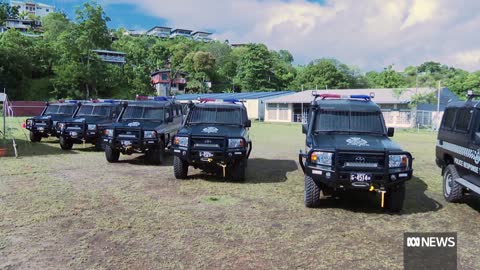 China gifts Solomon Islands police with new equipment days after Australia donation | ABC News