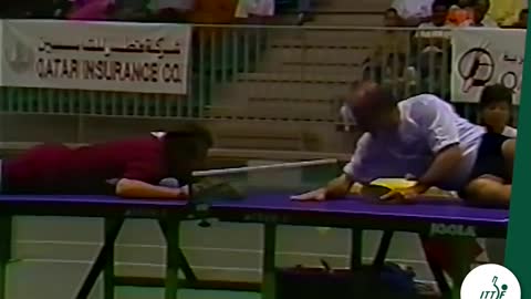 Insane Table Tennis Match at Qatar Open you have never seen __ Funny Table Tennis match