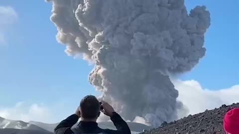 Massive Eruption Of Ebeko Volcano In The Kuril Islands, Russia | August 12,2024