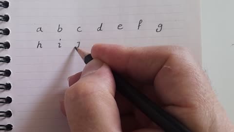 Writing alphabet