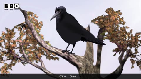 The Thirsty Crow - Urdu Moral Stories - Pyasa Kawa Kahani With English subtitle | By BBC CARTOONS.