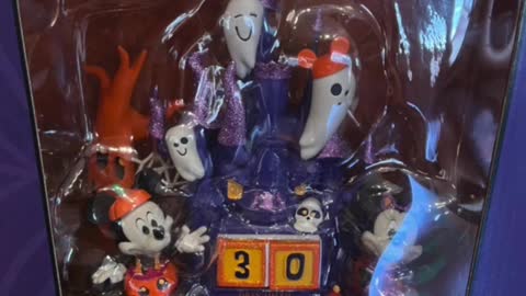 Disney Parks Mickey Mouse Halloween Figurine Countdown Calendar #shorts