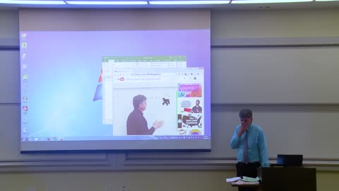 Math Professor Fixes Projector Screen (April Fools Prank)