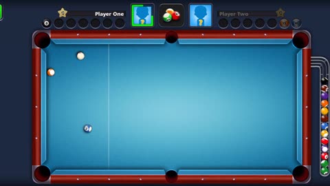 Trick shot in 8 ball pool