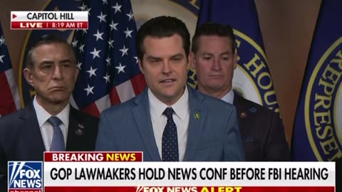 Gaetz before FBI Hearing - Whistleblower Testimony