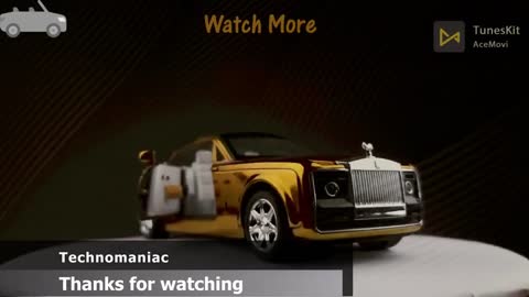 Restoration of a Rolls Royce diecast model car, Gold edition