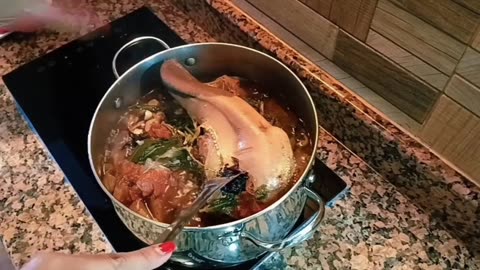 BOILED BEEF TONGUE AND STIR-FRY SPINACH