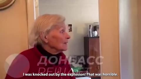 A pensioner from Donetsk on how she was wounded under Ukrainian shelling