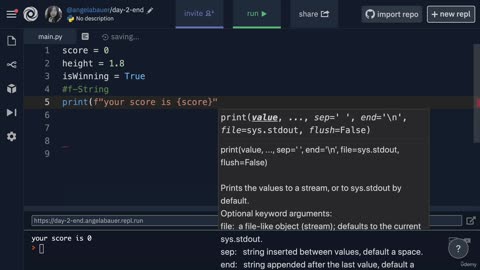 Day-2 Part-23 -Beginner- Number Manipulation and F Strings in Python - Learn Python