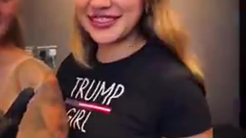 Girl gets Trump's name tattoo'd on forehead