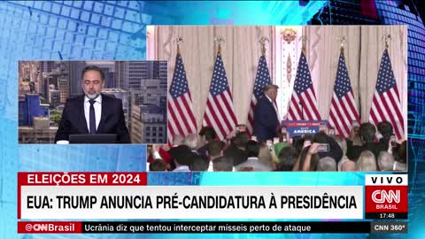 Trump anuncia pré-candidatura à Presidência nos EUA | CNN 360°