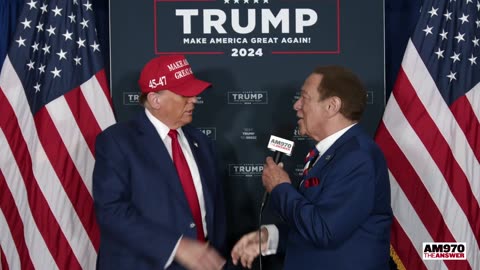 Joe Piscopo and Donald Trump quick chat