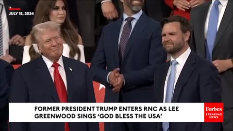 BREAKING EPIC MOMENT: RNC Goes Wild When Trump Arrives As Lee Greenwood Sings 'God Bless The USA'