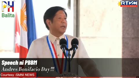 NAGBIGAY ng Speech si PBBM para sa kagitingan ni ANDRES BONIFACIO sa Pilipinas!