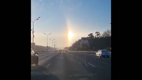 Sun dog in Russia 👍