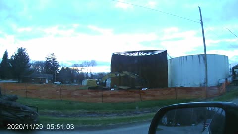 Fourth of 4. Ammonia Nitrate Tanks coming down after 45 years in southeast Iowa.