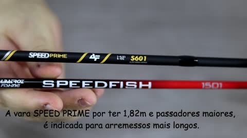 LANÇAMENTO VARA ULTRA LIGHT 2~6lb 1,82m ALBATROZ SPEED PRIME MOLINETE