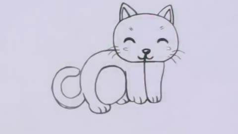 very easy !how to turn words cat into a cartoon cat