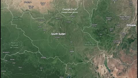 "South Sudan 🌍 Expedition: Google Earth Zoom Across 619,745km!