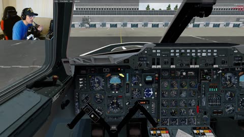 Flying FSLABS Concorde from Honolulu to KLAX