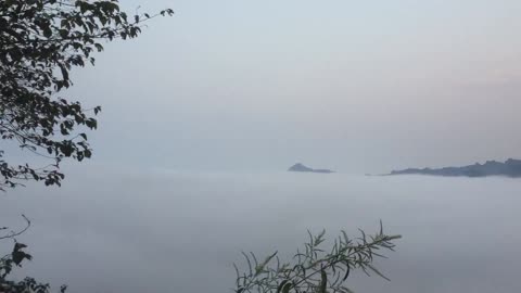 path in the clouds