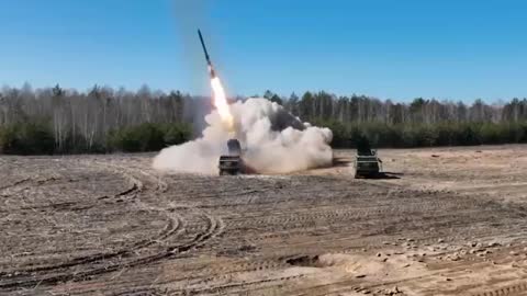 Combat work of the MLRS "Hurricane" on the artillery of Ukrainian nationalists