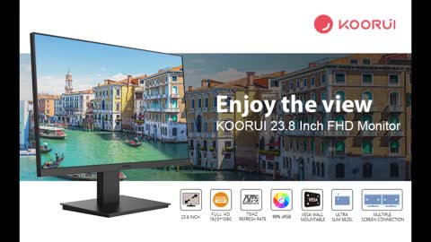 Review: Sponsored Ad - KOORUI 24 Inch Business Computer Monitor Full HD 1920 x 1080p VA Display...