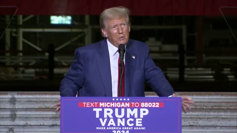 Donald Trump gives full speech at rally in Potterville, MI - August 29, 2024