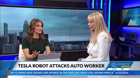 Elon. Tesla robot attacks engineer.