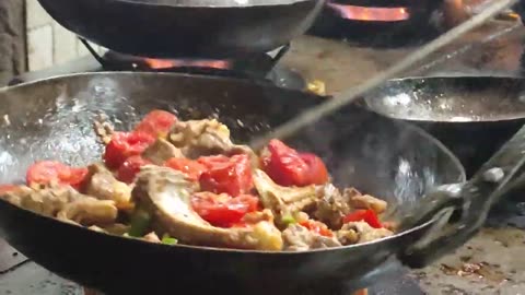 Street food mutton karahi Namken # Peshawar Chawal|Pakistan Special Golden polao Charsi Tikha psh