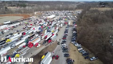 Drone Footage From Hagerstown, Maryland Showcases Just a Fraction of the People's Convoy