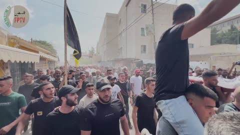 (EXCLUSIVE) Funeral of 8 martyrs in Jenin Camp, in West Bank of Palestine, Sep 6, 2024