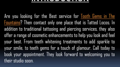 Best service for Tooth Gems in The Fountains