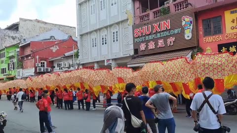 World Longest Dragon Parade in Malacca Malaysia