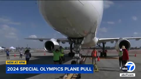 Plane Pull held at Long Beach Airport raises money for Special Olympics SoCal athletes