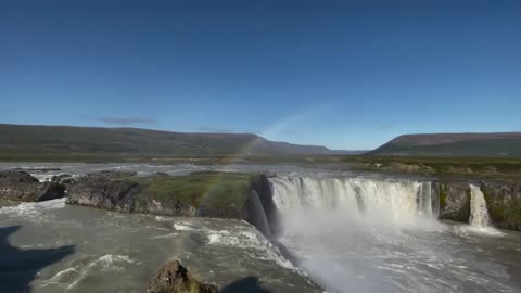 GOÐAFOSS: WATERFALL OF THE GODS! ICELAND (4K)