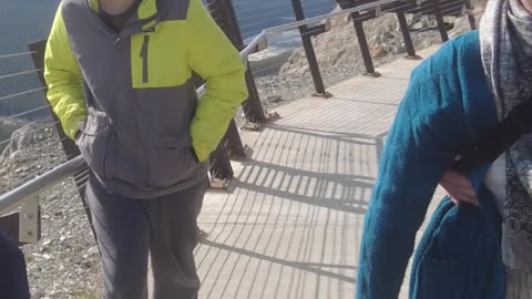 Walking on the Athabasca Glacier