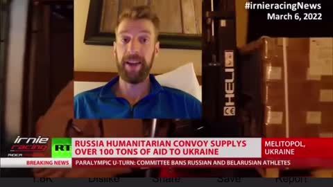 Russia sends 100 Tons of Food / Medicine to Ukraine (RT News Censored In Europe) #irnieracingNews